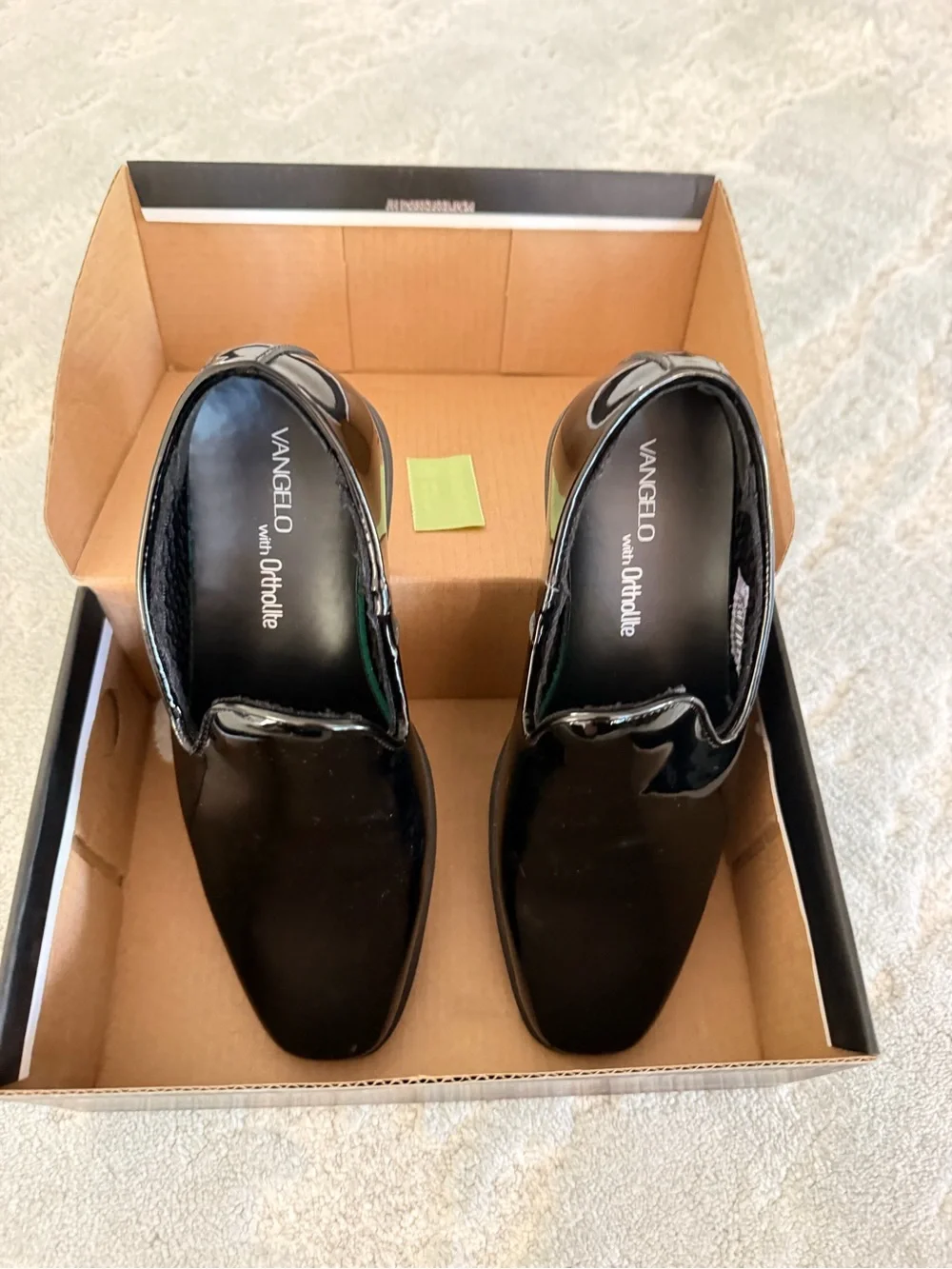 Vangelo Black Patent Slip-On Dress Shoes